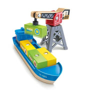 Hape - Cargo Ship & Crane - Limolin 