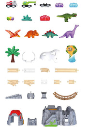 Hape - Dino Railway Adventure Set - Limolin 