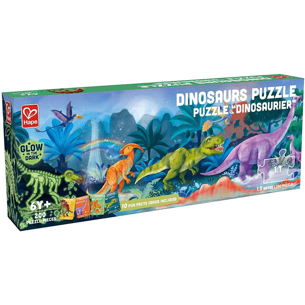 Hape - Dinosaur Glow - in - The - Dark Puzzle