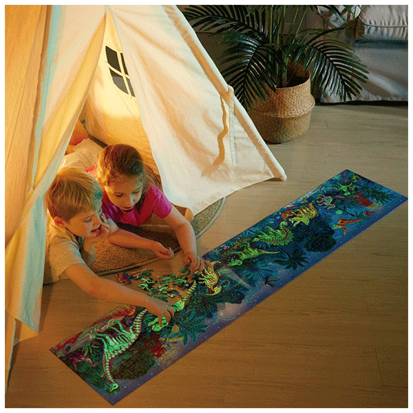 Hape - Dinosaur Glow - in - The - Dark Puzzle