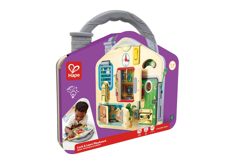 Hape - LOCK & LEARN PLAYBOARD - Limolin 