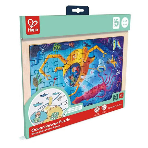 Hape - Ocean Rescue Wooden Puzzle - Limolin 