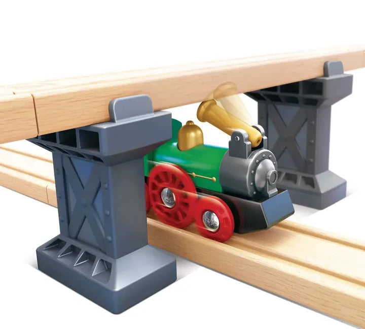 Hape - Train rétro avec cheminée pliable