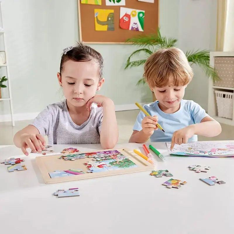 Hape - Unicorn Friends Wooden Puzzle - Limolin 