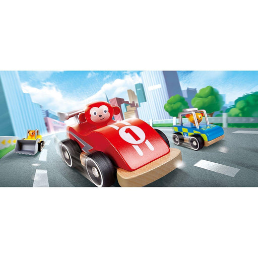 Hape - Wild Riders Vehicle Set PDQ (12 Pc-6 Assorted) - Limolin 