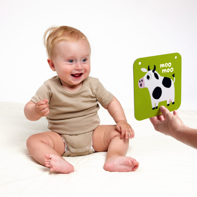 Banana Panda - HIGH CONTRAST - BABY - 12 Cardsa- (6m-9m) - Limolin 
