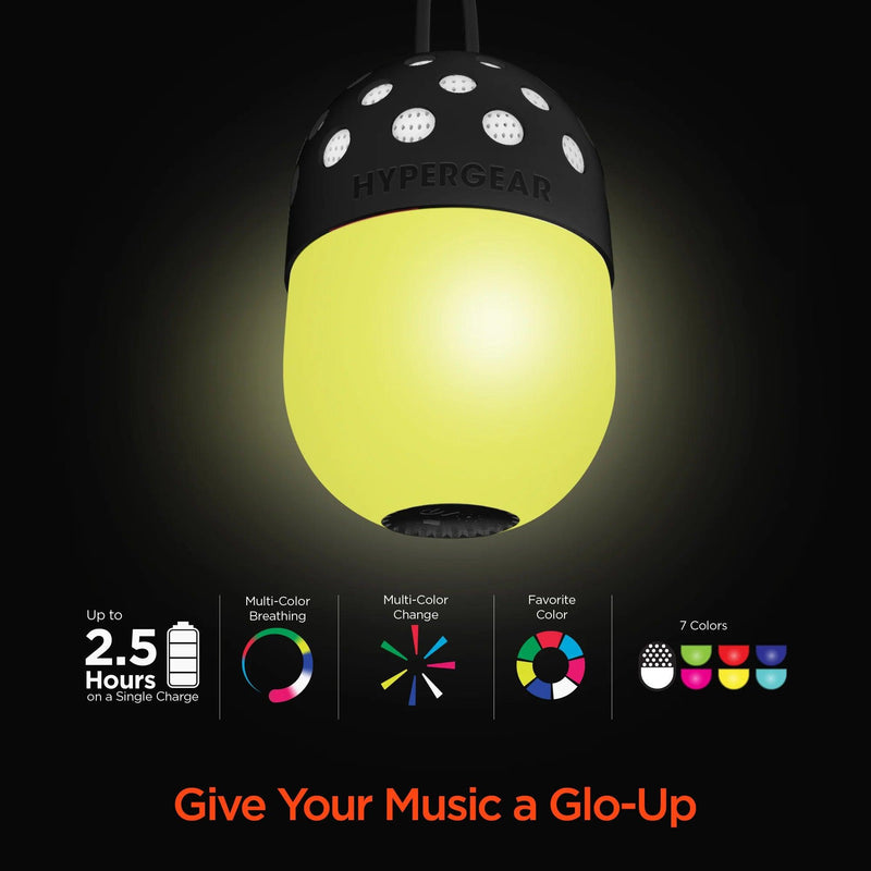 HyperGear - Go-Glo Light-Up Led Wireless Speaker Black - Limolin 