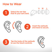 HyperGear - Hypergear Earbuds Bluetooth Sleepeez Mini - Black - Limolin 