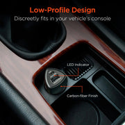 HyperGear - Speedboost 25W Usb-C Pd + 12W Usb Fast Car Charger With Pps | Black - Limolin 