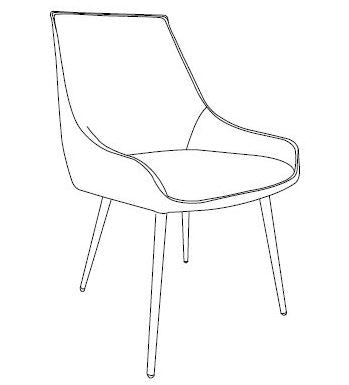 BOWRING - Idalia Dining Chair, Umber
