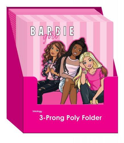 Inkology - Barbie - Poly Portfolio W/Prongs - Limolin 