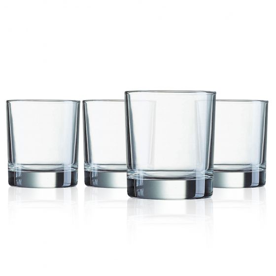 Luminarc – Islande Old Fashioned Glasses – 10 fl oz – 4 Pieces – product view