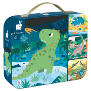 4 IN 1 PROGRESSIVE PUZZLES - DINOSAURS