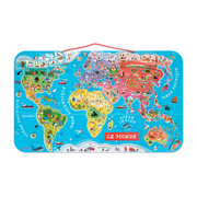 MAGNETIC WORLD PUZZLE MAP - FRENCH