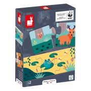PZ3: SET 10 PUZZLES OF 3 pcs - ANIMAL FOOTPRINTS