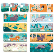 PZ3: SET 10 PUZZLES OF 3 pcs - ANIMAL FOOTPRINTS