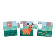 PZ3: SET 10 PUZZLES OF 3 pcs - ANIMAL FOOTPRINTS