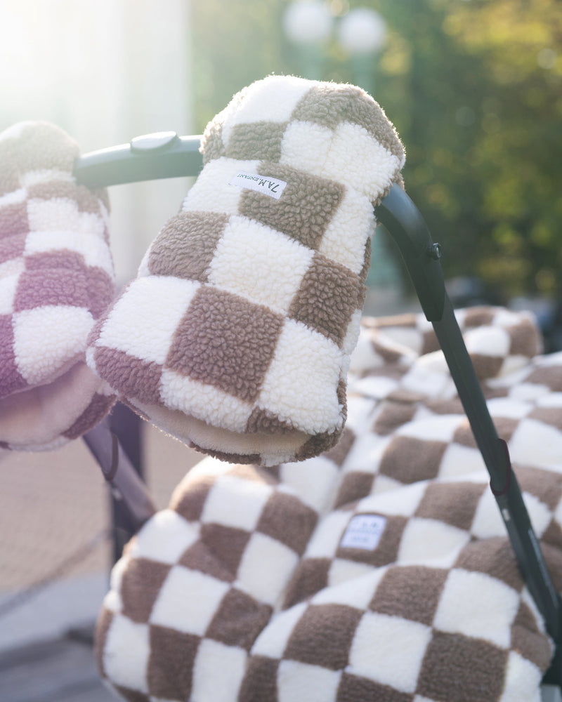 7AM Enfant - Warmmuffs - Checker Berber