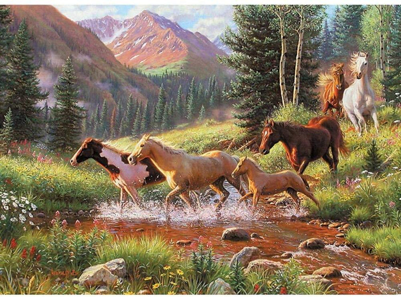 Jack Pine - Mountain Thunder (1000-Piece Puzzle) - Limolin 