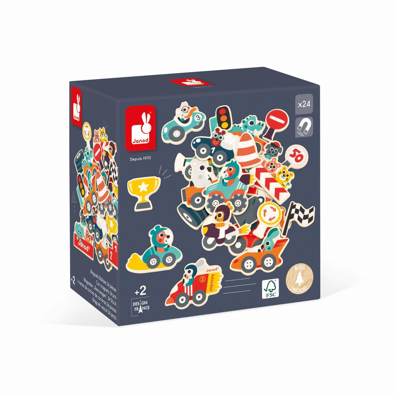 Janod - Car Magnets 24 Pcs - Limolin 