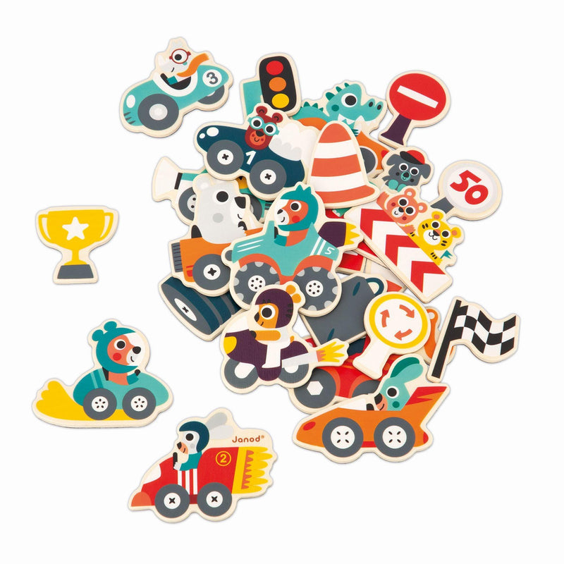 Janod - Car Magnets 24 Pcs - Limolin 