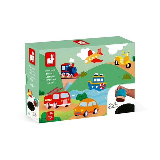 Janod - Fabric Stamps - Vehicles - Limolin 
