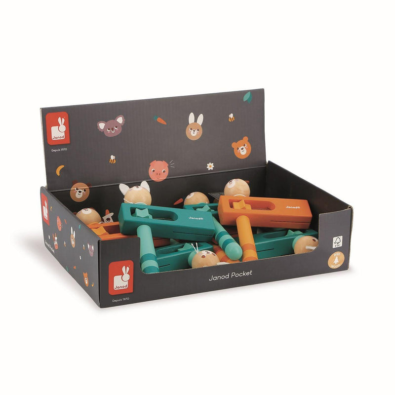 Janod - Janod Pocket Bear And Rabbit Noisemaker - Limolin 