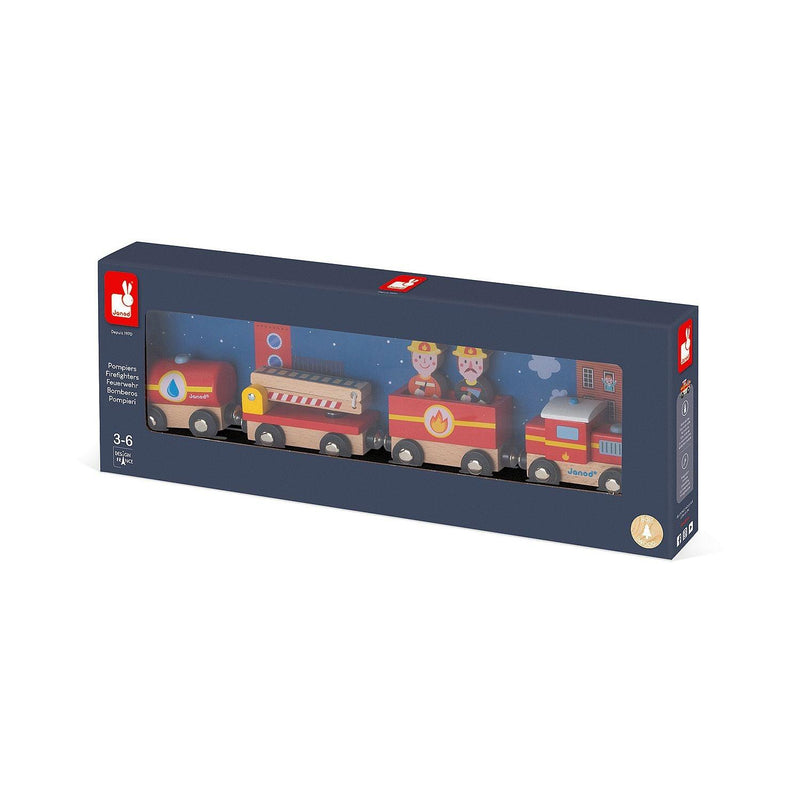 Janod - Magnetic Firefighter Train - Limolin 