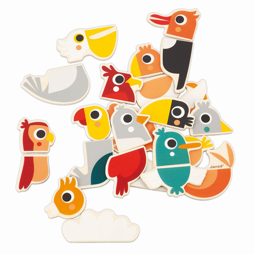 Janod - Magnets Mix And Match Birds 24 Pcs - Limolin 