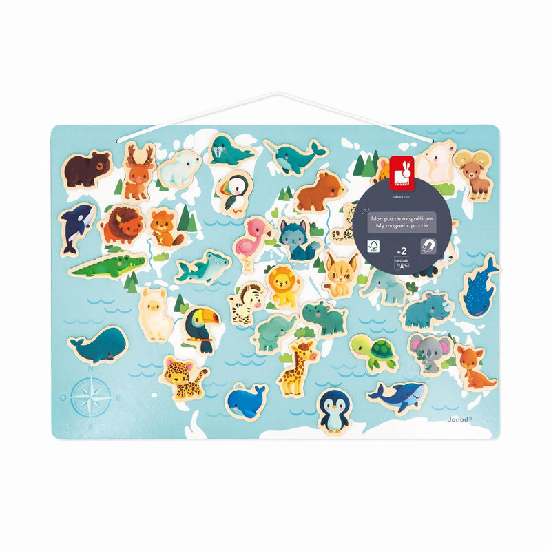 Janod - My Minikids Magnetic World Map - Limolin 