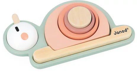 Janod - SWEET COCOON: STACKABLE SENSORY SNAIL - Limolin 