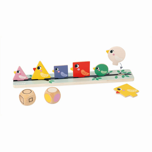 Janod - Sorting Shapes, Sizes And Colors - Birds - Limolin 