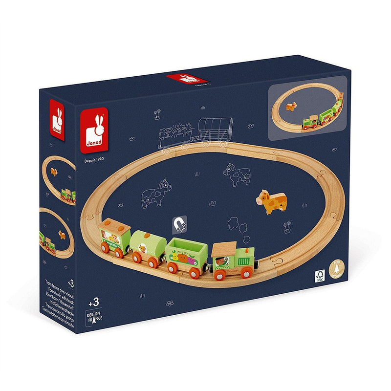 Janod - Story Farm Train With Tracks - Limolin 