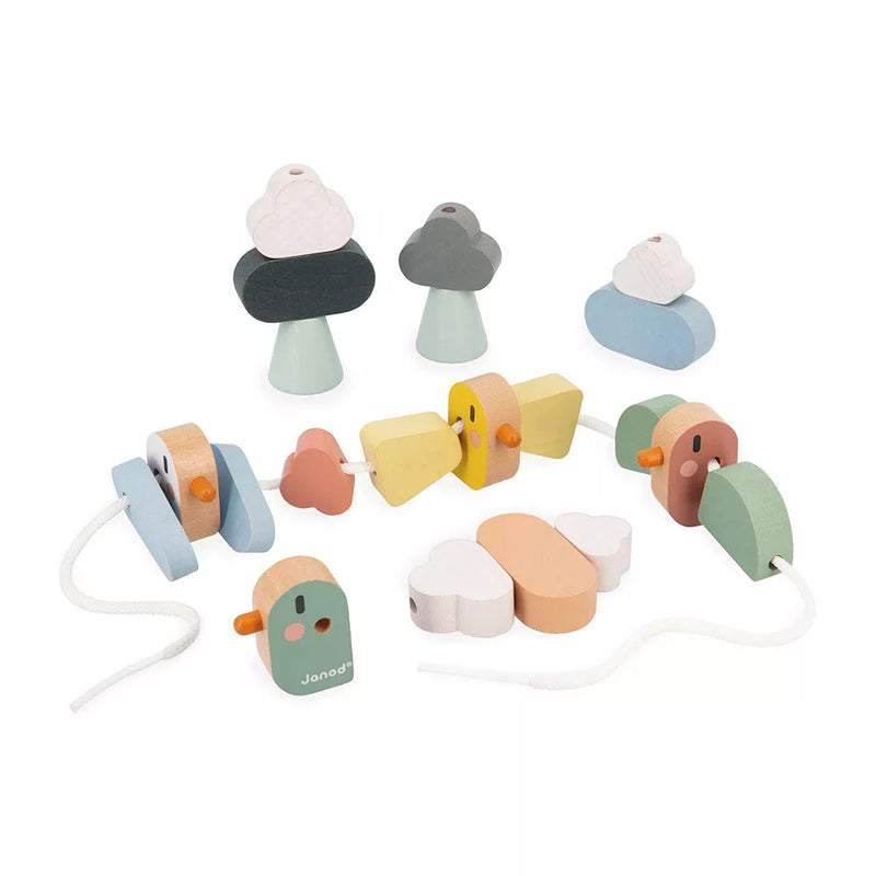 Janod - Sweet Cocoon: Thread-Your-Own Bird Beads - Limolin 