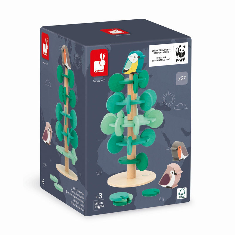 Janod - Tree To Piece Together - 37 Pcs - Limolin 