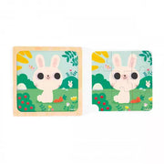 Janod - White Rabbit (9-Piece Puzzle) - Limolin 