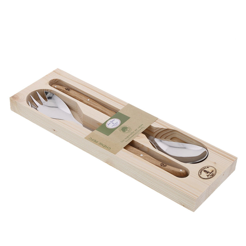 Jean Dubost - Laguiole Serving Set Oak 2pc - Limolin 