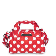 LUG - Jitterbug Crossbody Bag - CRIMSON LARGE DOT - colour view