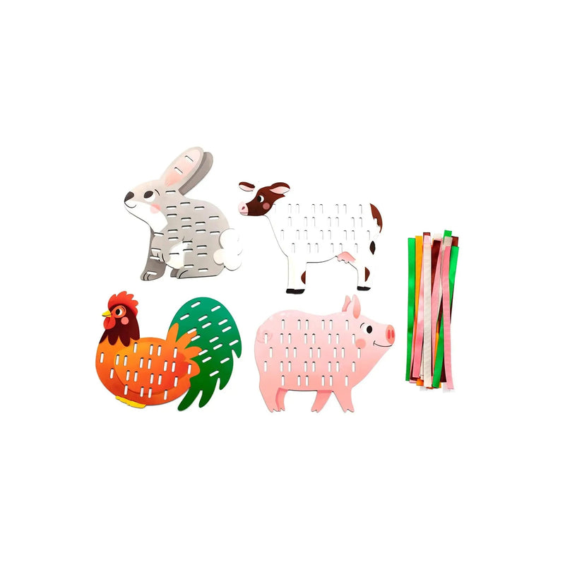 Clairefontaine Ribbon Weaving Kit – Farm Animals