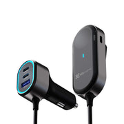 KlipXtreme - 6-Port Car Charger with Back-Seat Extension - KCC-100 | 100 W product image