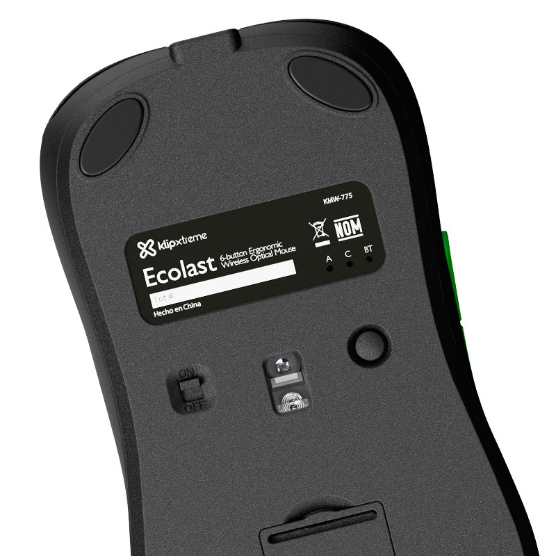 KlipXtreme - Ecolast Tri-Mode Wireless Mouse - KMW-775 | Black product image