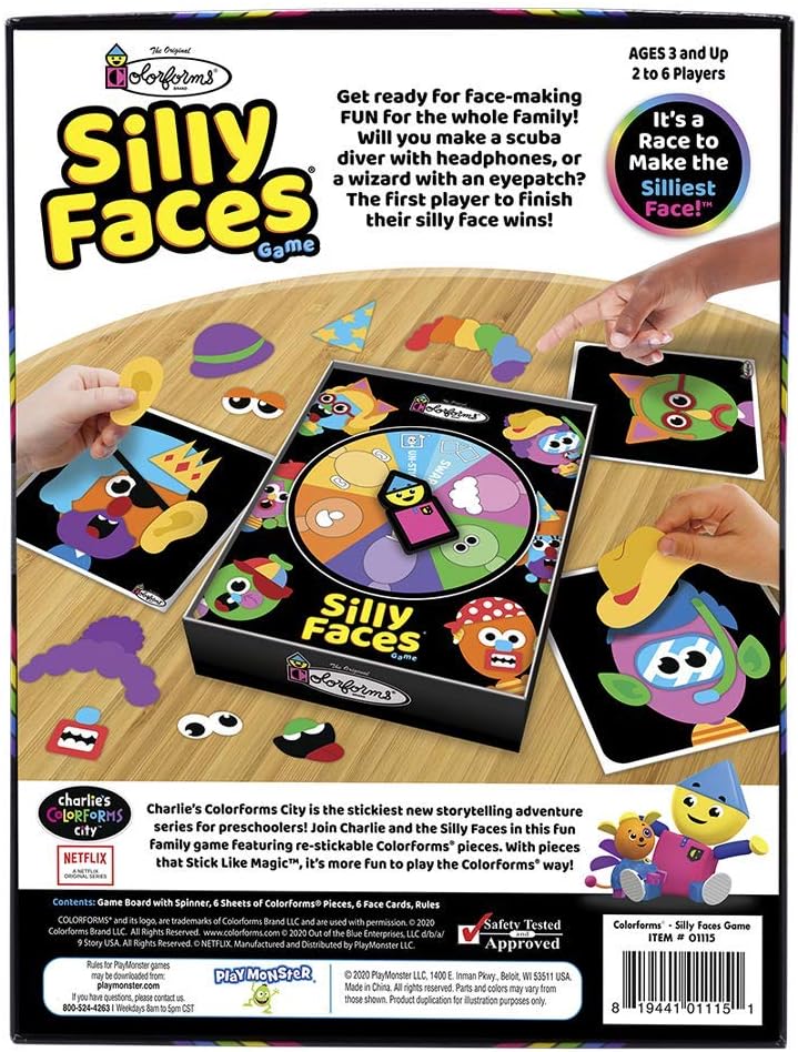 Kahootz Colorforms Silly Faces Game additional product view