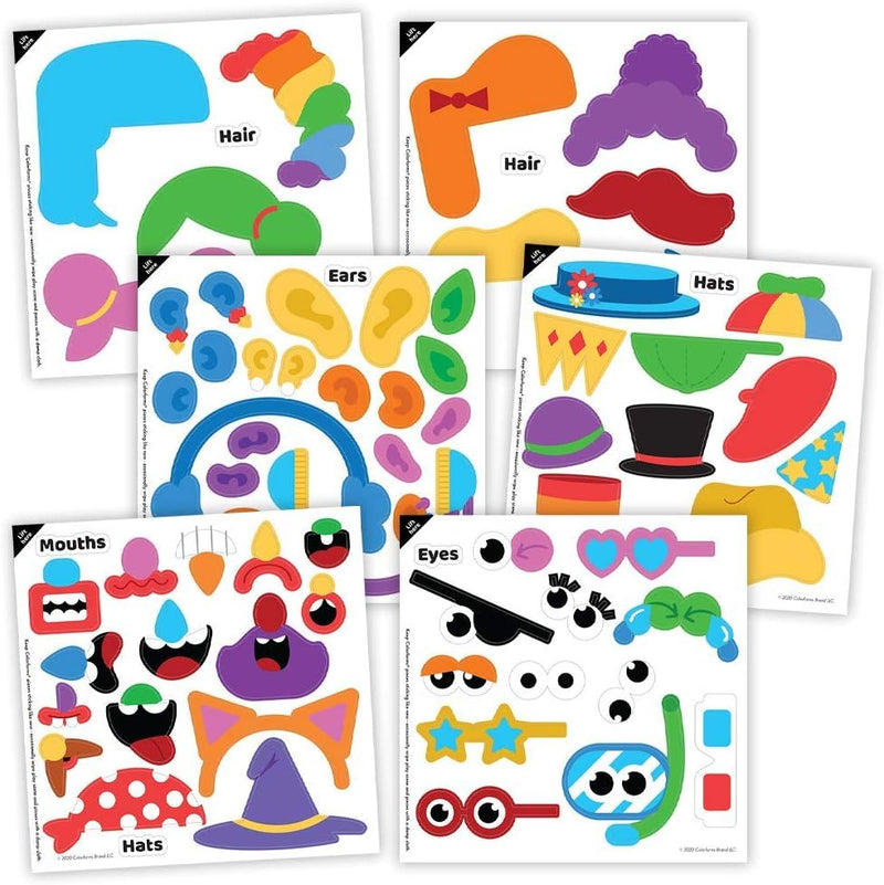 Kahootz Colorforms Silly Faces Game components view
