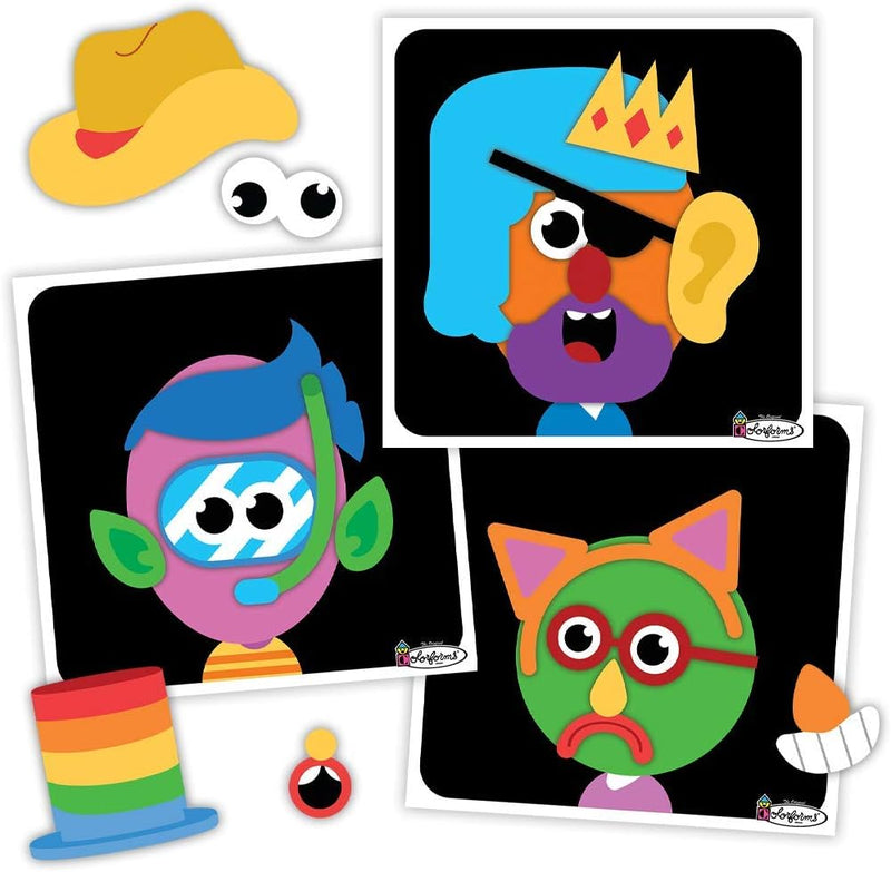 Kahootz Colorforms Silly Faces Game additional components view