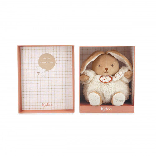 Kaloo - Intemporel - Musical Rabbit - Cream - 17Cm - Limolin 