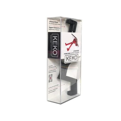 Keko universal phone stand, black - retail package