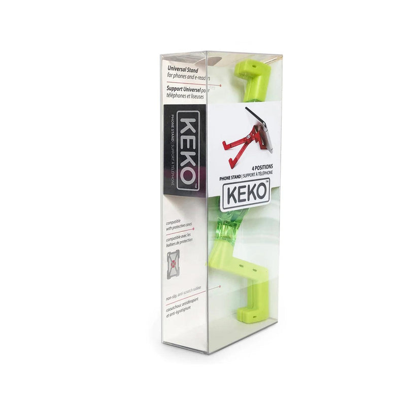 Keko universal phone stand, lime - retail package
