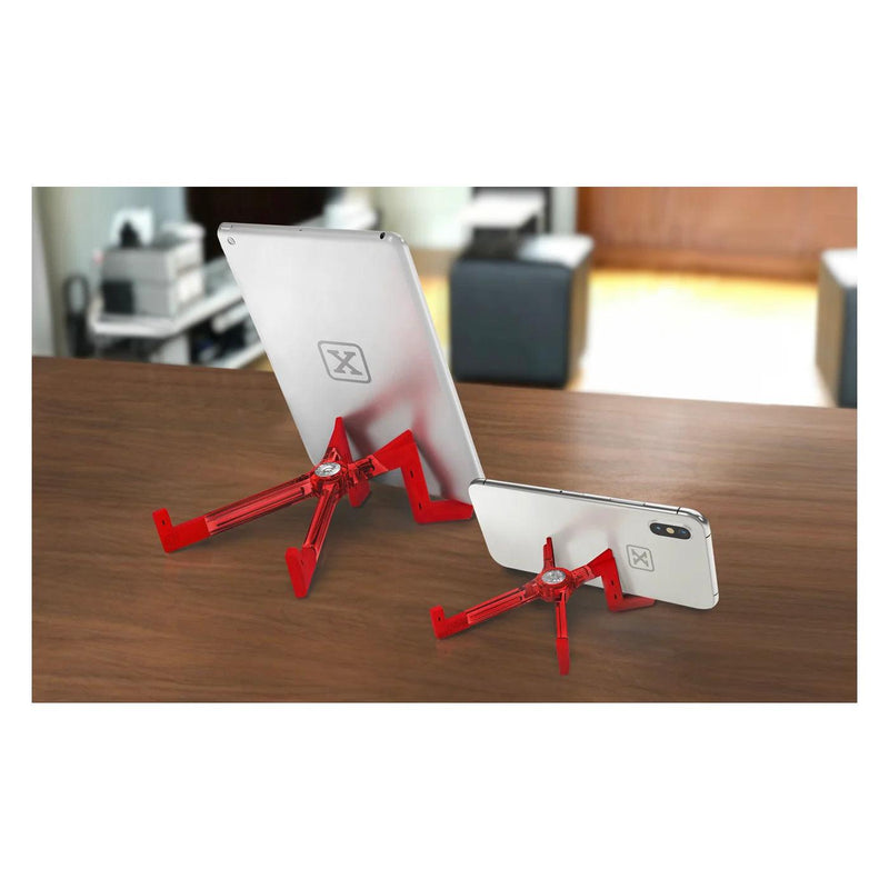 Keko universal phone stand, red - stands on desk