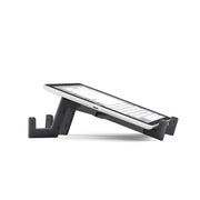 Keko universal tablet stand, black - tablet in low viewing angle