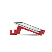 Keko universal tablet stand, red - tablet in low viewing angle